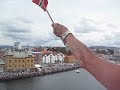Final Stavanger Departure of Cunard Liner QE2