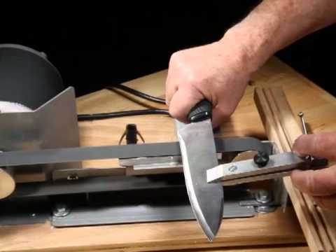 how to belt sharpen a knife