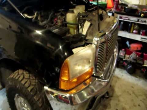 how to remove headlights on 2001 f 350