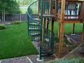 What does a bear do in a backyard?