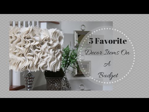 Favorite - I hope you enjoy this video where I shares 5 of my favorite home decor items on a budget around my home. This is a collaboration video with the youtube channels HayleysWifeStyle and MommyGoodness....