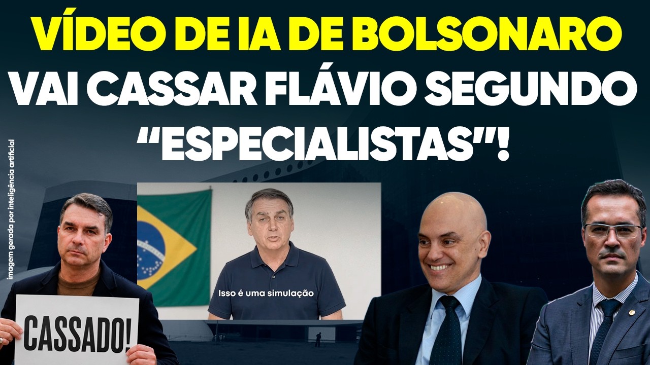Flávio Será Cassado Por Vídeo de IA de Bolsonaro, Dizem “Especialistas”!