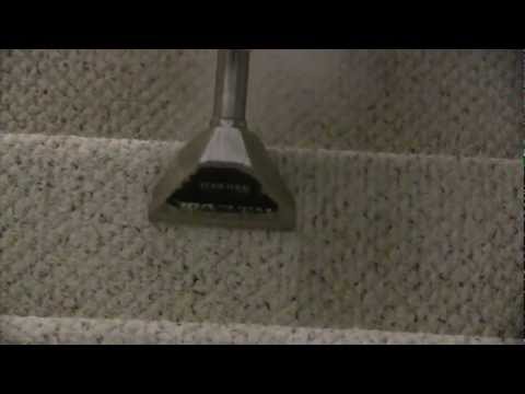 Steam cleaning berber carpet stairway. MonsterClean | Carpet Cleaning Virginia Beach