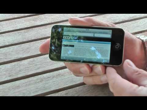 Remote viewing CCTV systems on the iPhone 4