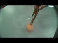Liquid Nitrogen and the spinning ping pong ball
