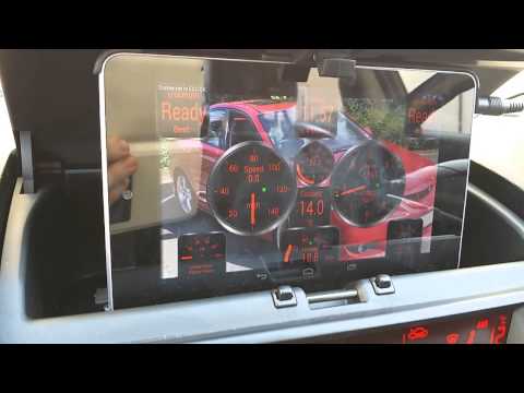 Temporary Nexus 7 tablet install in Mazda 6 MPS with AUX and Torque