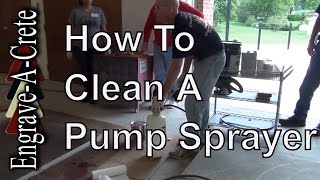 Cleaning a sprayer after applying sealer