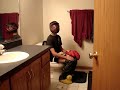 kids get hit with exercise ball