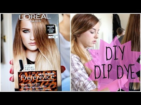 how to dip dye your hair with l'oreal