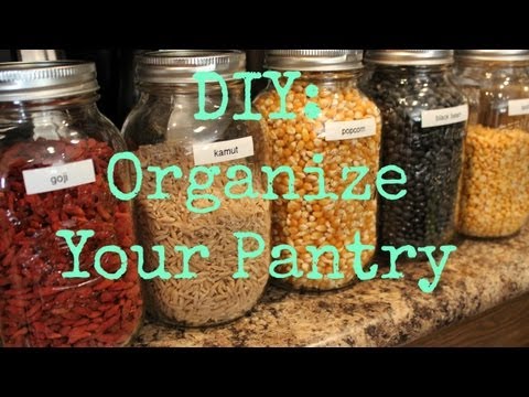 how to organize kitchen pantry