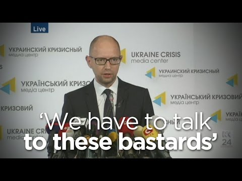 MH17: Ukraine's PM blasts pro-Russia 'bastards'