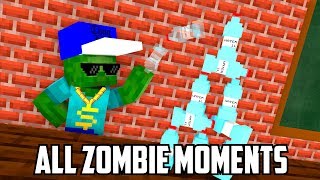 Monster School : ZOMBIE FUNNY MONTAGE - Minecraft Animation -  