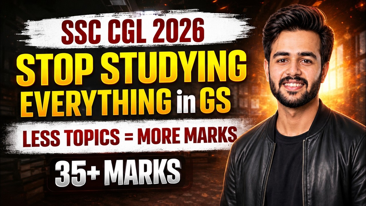 The Only Hack To Score 35+ Marks in GK/GS In SSC CGL 2026 | Most Important Topics