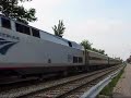 Amtrak 189 leads the outbound Lincoln Service train number 305 through Lockport, IL. on 08/28/08.