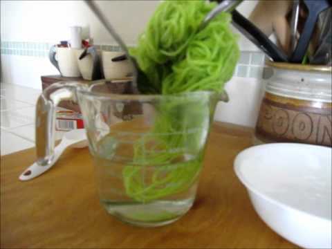 how to set dye in wool yarn