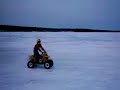 crazy dude- ATV waterskip