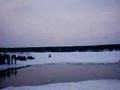 crazy dude- ATV waterskip!