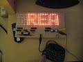 LED signboard with keyboard programming