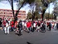 rumbo al estadio una caravana rojinegra arequipa100%rojinegra