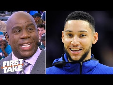 Video: Magic Johnson: Ben Simmons will 'shock everybody' with his improved jumpshot | First Take