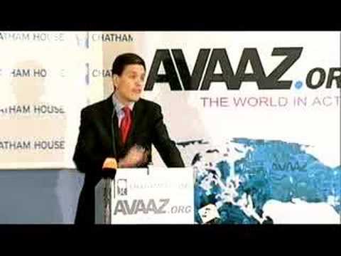 David Miliband at Chatham House ...