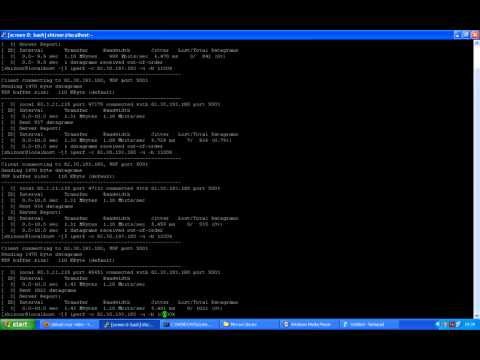 how to measure udp throughput using iperf