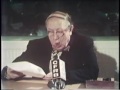 video of gordon sinclair reading his 1973 speech the americans. see www.whatwouldgordsay.com