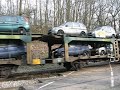 Mixed freight train with 2 Axxles autoracks traincars!!!!!!!
