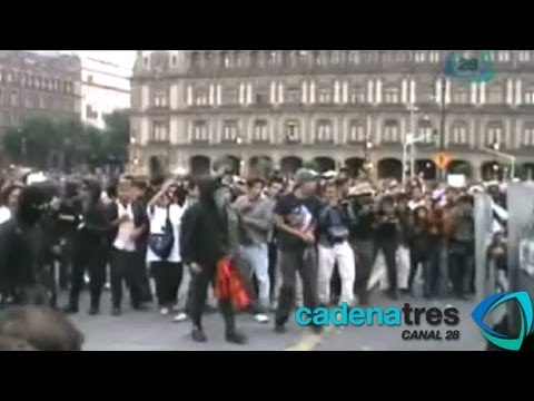 Fijan fianza a 7 anarquistas implicados en marcha del Halconazo; liberan a menor de edad