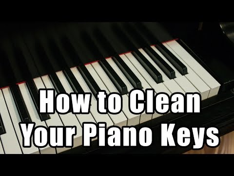 how to whiten keys on a piano