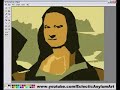 draw mona liza with msPaint
