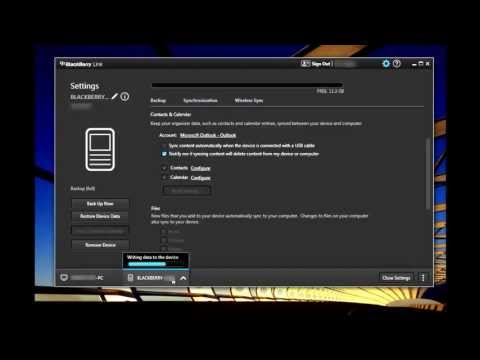 how to sync blackberry contacts