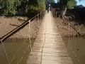 cruzando el puente en la uva guasave