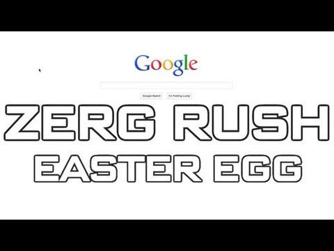 Google Easter Egg - Zerg Rush