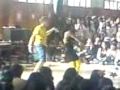 Chueco y Natalia Araujo bailando brasilero