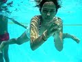 Shalu swimming underwater Shalu swimming underwater