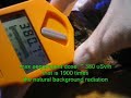 measuring pitchblende lode with Gamma-Scout dosimeter / geiger counter measuring pitchblende lode with Gamma-Scout dosimeter / geiger counter