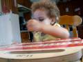 Kassidy coloring & talks on phone