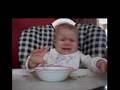 Hailey`s 1st time falling asleep at the dinner table