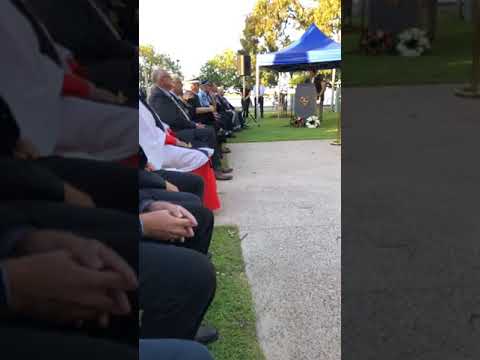 Video of Eternal Flame ceremony – Cotton Tree Park Cenotaph