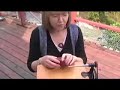 Sock knitting machines, bobbin winder how to.
