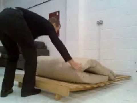 Cheap Futon sofa bed sofabed. Demo from www.sofabedgallery.co.uk