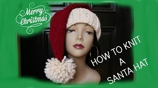 How to Knit a Santa Hat In a Few Hours