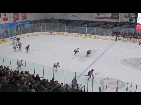 Dane Callaway (G) Fargo vs Chicago period 3