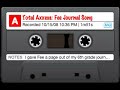 Total Axxess: Fee Journal Song
