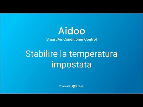 Aidoo app - Stabilire temperatura