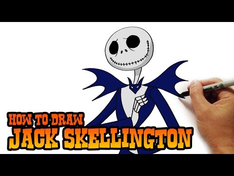 how to draw jack skellington