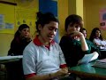En la clase de filosofia ...leyendo el mundo de Sofia