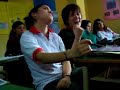 En la clase de filosofia ...leyendo el mundo de Sofia