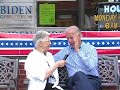 Joe Biden at ease in Iowa City